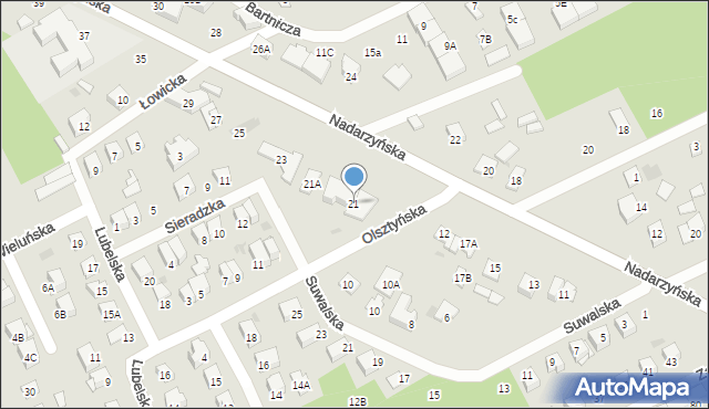 Grodzisk Mazowiecki, Nadarzyńska, 21, mapa Grodzisk Mazowiecki