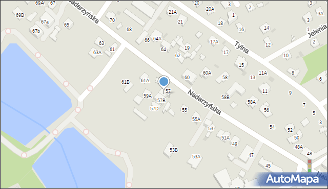 Grodzisk Mazowiecki, Nadarzyńska, 57A, mapa Grodzisk Mazowiecki