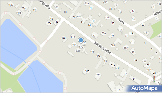 Grodzisk Mazowiecki, Nadarzyńska, 57B, mapa Grodzisk Mazowiecki