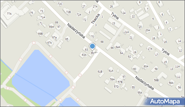 Grodzisk Mazowiecki, Nadarzyńska, 61, mapa Grodzisk Mazowiecki