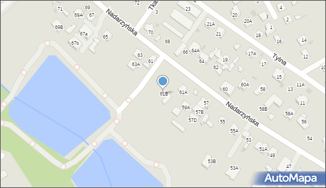 Grodzisk Mazowiecki, Nadarzyńska, 61B, mapa Grodzisk Mazowiecki