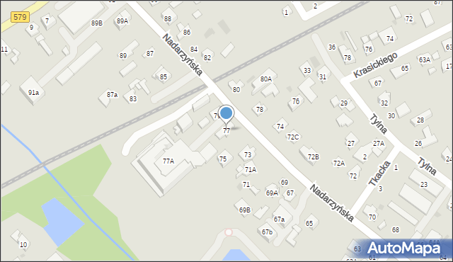 Grodzisk Mazowiecki, Nadarzyńska, 77, mapa Grodzisk Mazowiecki