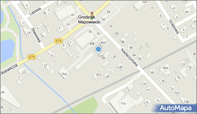 Grodzisk Mazowiecki, Nadarzyńska, 89C, mapa Grodzisk Mazowiecki