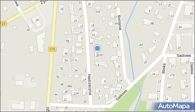 Grodzisk Mazowiecki, Nadrzeczna, 10, mapa Grodzisk Mazowiecki
