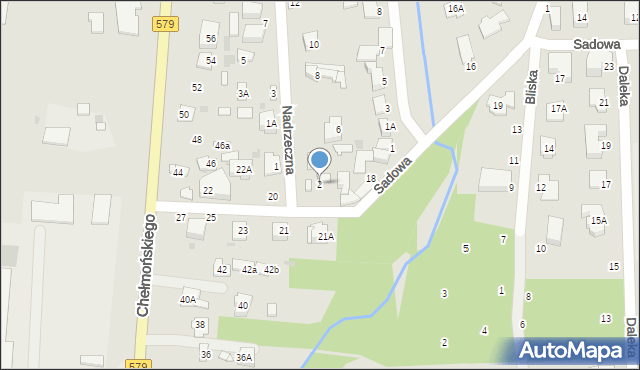 Grodzisk Mazowiecki, Nadrzeczna, 2, mapa Grodzisk Mazowiecki