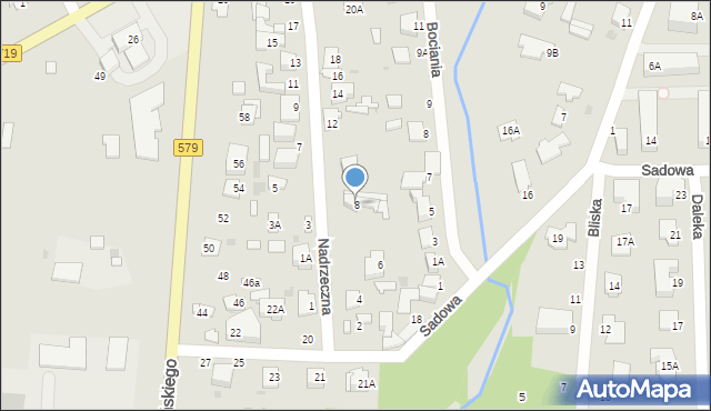 Grodzisk Mazowiecki, Nadrzeczna, 8, mapa Grodzisk Mazowiecki