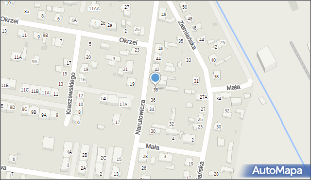 Grodzisk Mazowiecki, Narutowicza Gabriela, 38, mapa Grodzisk Mazowiecki