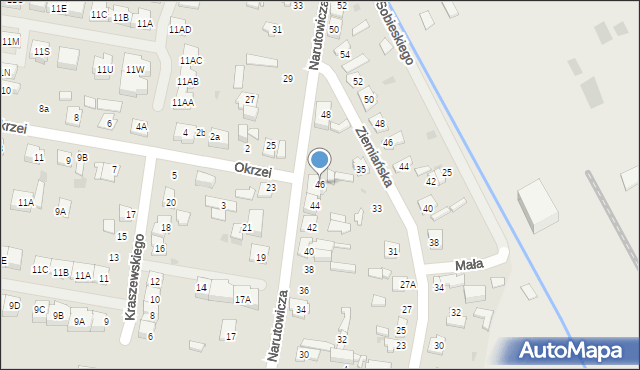 Grodzisk Mazowiecki, Narutowicza Gabriela, 46, mapa Grodzisk Mazowiecki