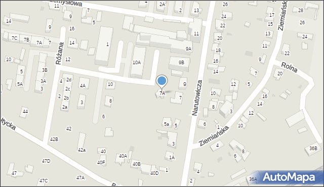 Grodzisk Mazowiecki, Narutowicza Gabriela, 7A, mapa Grodzisk Mazowiecki