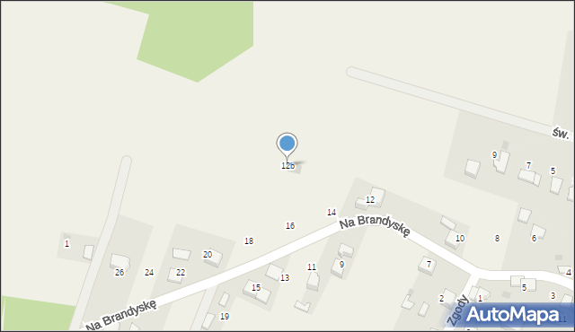 Grojec, Na Brandyskę, 12b, mapa Grojec