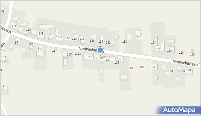 Gromiec, Nadwiślańska, 109, mapa Gromiec