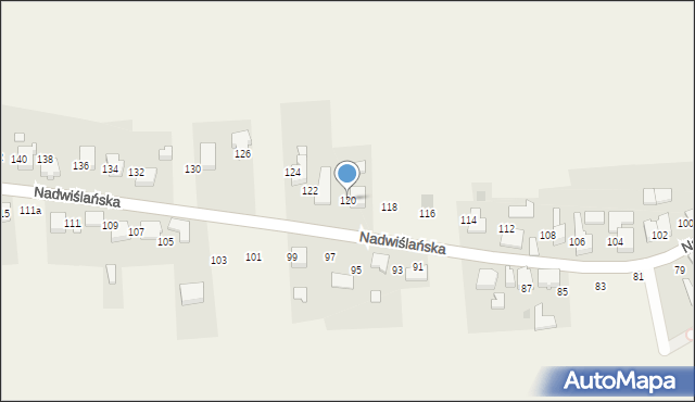 Gromiec, Nadwiślańska, 120, mapa Gromiec