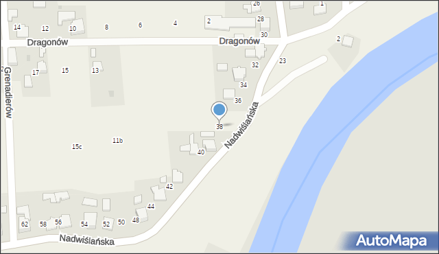 Gromiec, Nadwiślańska, 38, mapa Gromiec