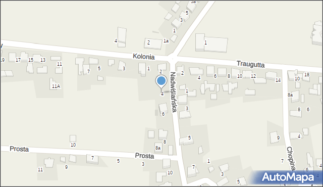 Gromiec, Nadwiślańska, 4, mapa Gromiec