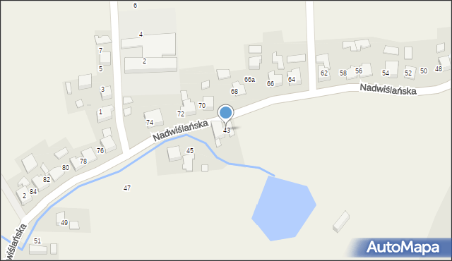 Gromiec, Nadwiślańska, 43, mapa Gromiec