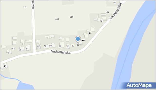 Gromiec, Nadwiślańska, 48, mapa Gromiec