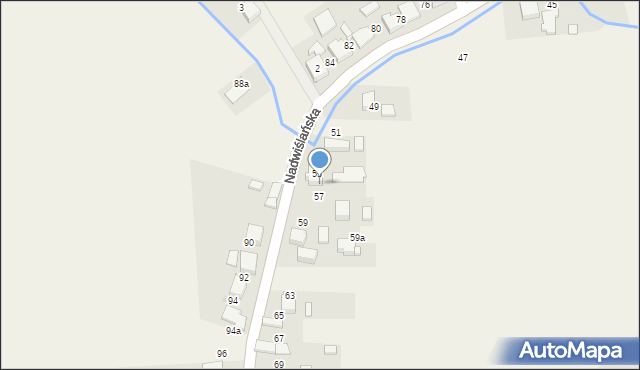 Gromiec, Nadwiślańska, 55, mapa Gromiec