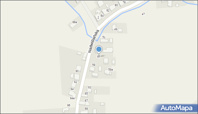 Gromiec, Nadwiślańska, 57, mapa Gromiec