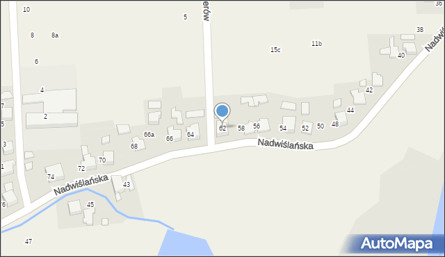 Gromiec, Nadwiślańska, 62, mapa Gromiec