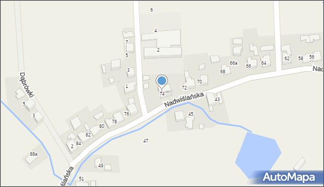 Gromiec, Nadwiślańska, 74, mapa Gromiec