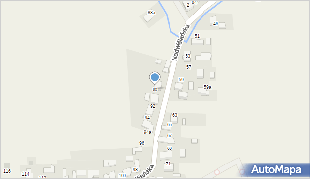 Gromiec, Nadwiślańska, 90, mapa Gromiec