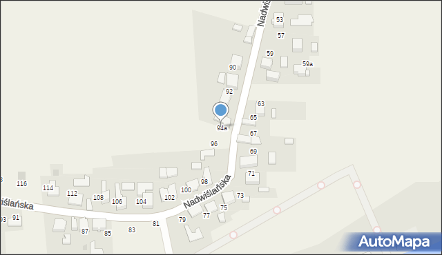 Gromiec, Nadwiślańska, 94a, mapa Gromiec