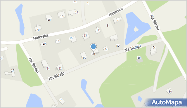 Gronity, Na Skraju, 8B, mapa Gronity