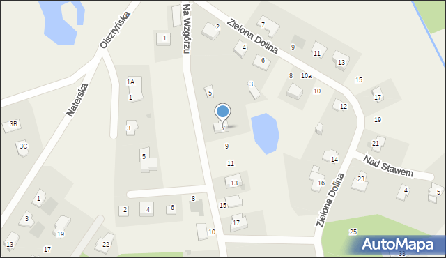 Gronity, Na Wzgórzu, 7, mapa Gronity