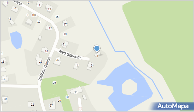 Gronity, Nad Stawem, 3, mapa Gronity