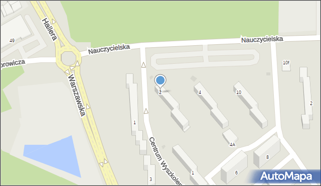 Grudziądz, Nauczycielska, 2, mapa Grudziądza