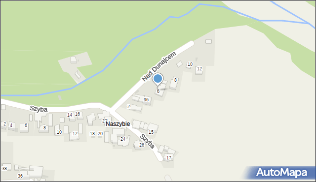 Harklowa, Nad Dunajcem, 6, mapa Harklowa