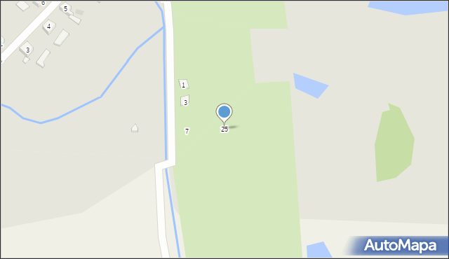 Ińsko, Nad Strugą, 25, mapa Ińsko