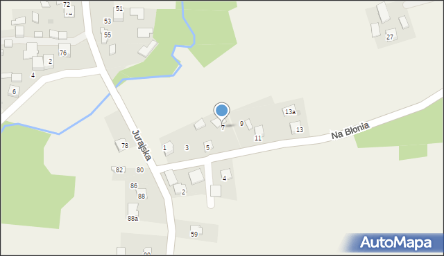 Iwanowice Dworskie, Na Błonia, 7, mapa Iwanowice Dworskie