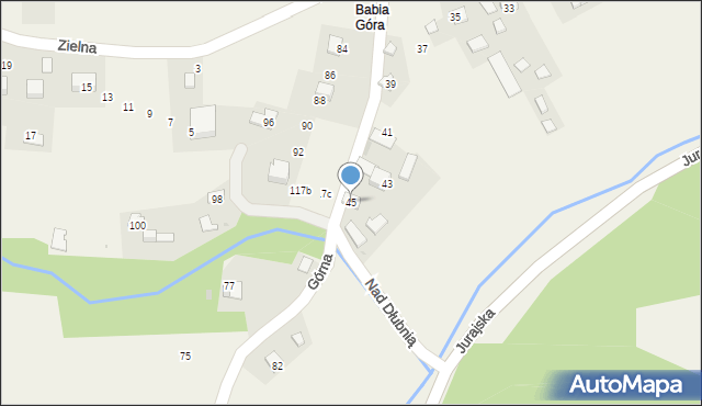 Iwanowice Dworskie, Nad Dłubnią, 45, mapa Iwanowice Dworskie