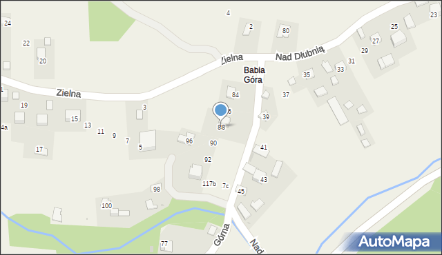 Iwanowice Dworskie, Nad Dłubnią, 88, mapa Iwanowice Dworskie