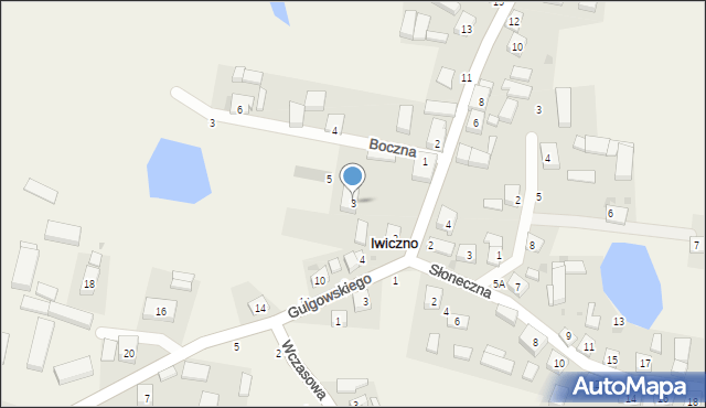 Iwiczno, Na Wzgórzu, 3, mapa Iwiczno