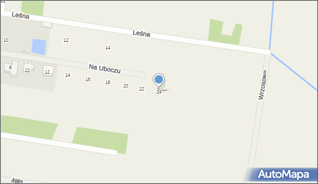 Izabelin, Na Uboczu, 24, mapa Izabelin