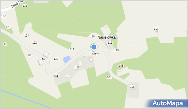 Izdebnik, Nad Stawami, 102, mapa Izdebnik