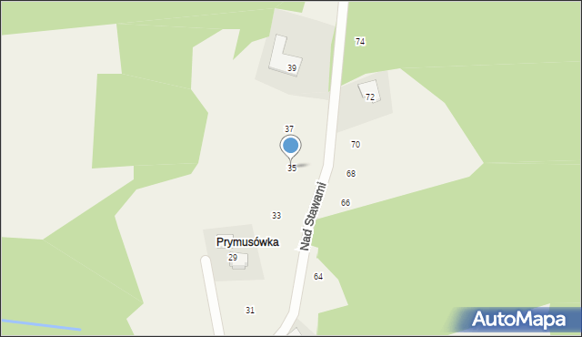 Izdebnik, Nad Stawami, 35, mapa Izdebnik