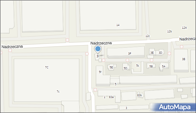 Jabłonowo, Nadrzeczna, 3I, mapa Jabłonowo