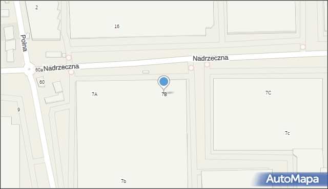 Jabłonowo, Nadrzeczna, 7B, mapa Jabłonowo