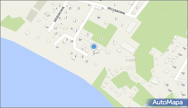 Jachranka, Nad Zalewem, 3, mapa Jachranka