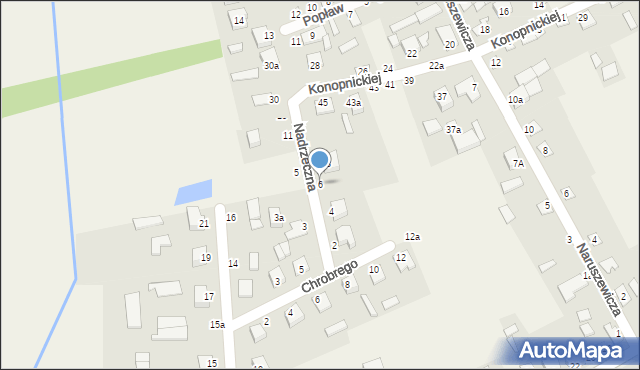 Janów Podlaski, Nadrzeczna, 6, mapa Janów Podlaski