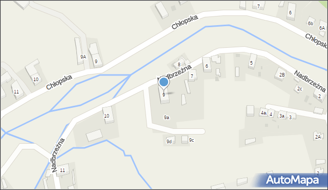 Janowice Wielkie, Nadbrzeżna, 9, mapa Janowice Wielkie