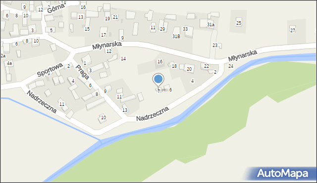 Janowiec, Nadrzeczna, 7, mapa Janowiec