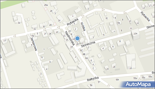 Jarosławiec, Nadmorska, 10, mapa Jarosławiec