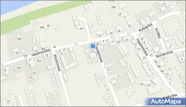 Jarosławiec, Nadmorska, 11, mapa Jarosławiec