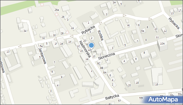 Jarosławiec, Nadmorska, 12, mapa Jarosławiec