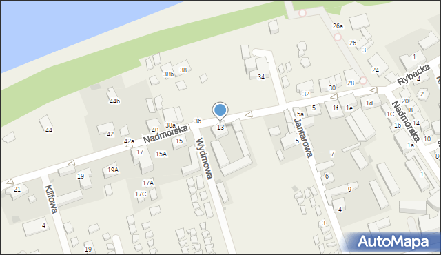 Jarosławiec, Nadmorska, 13, mapa Jarosławiec