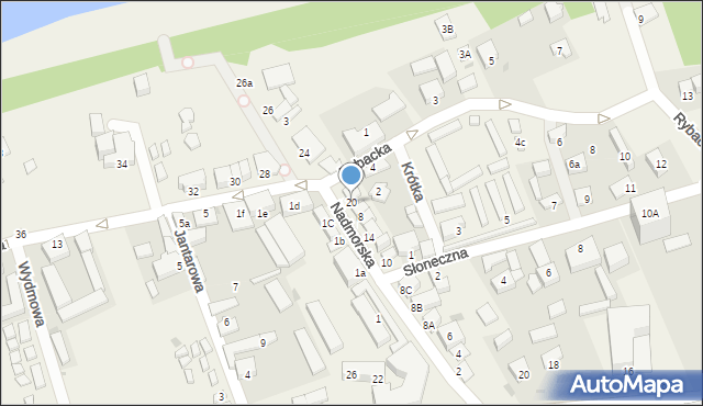 Jarosławiec, Nadmorska, 20, mapa Jarosławiec